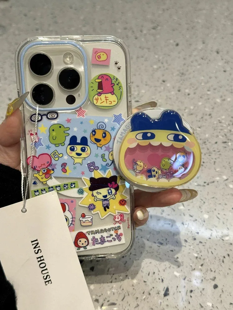 Фото Новый чехол-подставка Tamagotchi 2026 года, совместимый с iPhone 16 Pro, чехол для Apple 15, чехол для 14 (одинарный), Apple 15 Pro Max №1