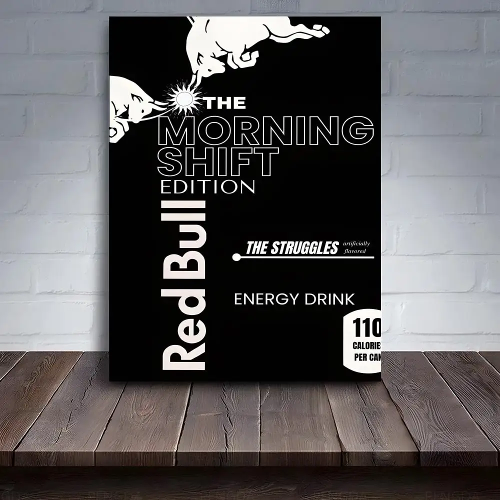 Фото Постер с изображением напитка Bulls Energy R-reds, художественный постер на холсте, HD-печать, бумага для печати высокого качества, настенное искусство для гостиной и дома №5