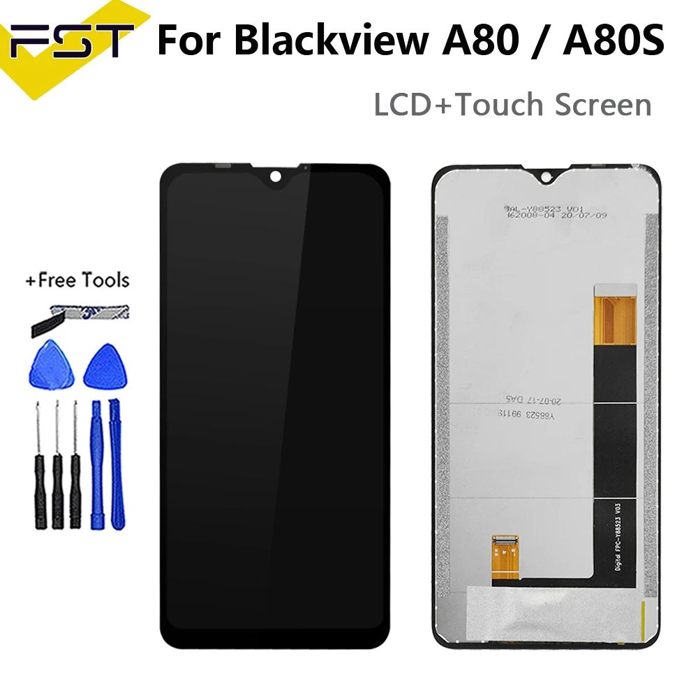 6,21 'оригинальный для Blackview A80 ЖК-дисплей + фотодетали для Blackview A80S ЖК-датчик