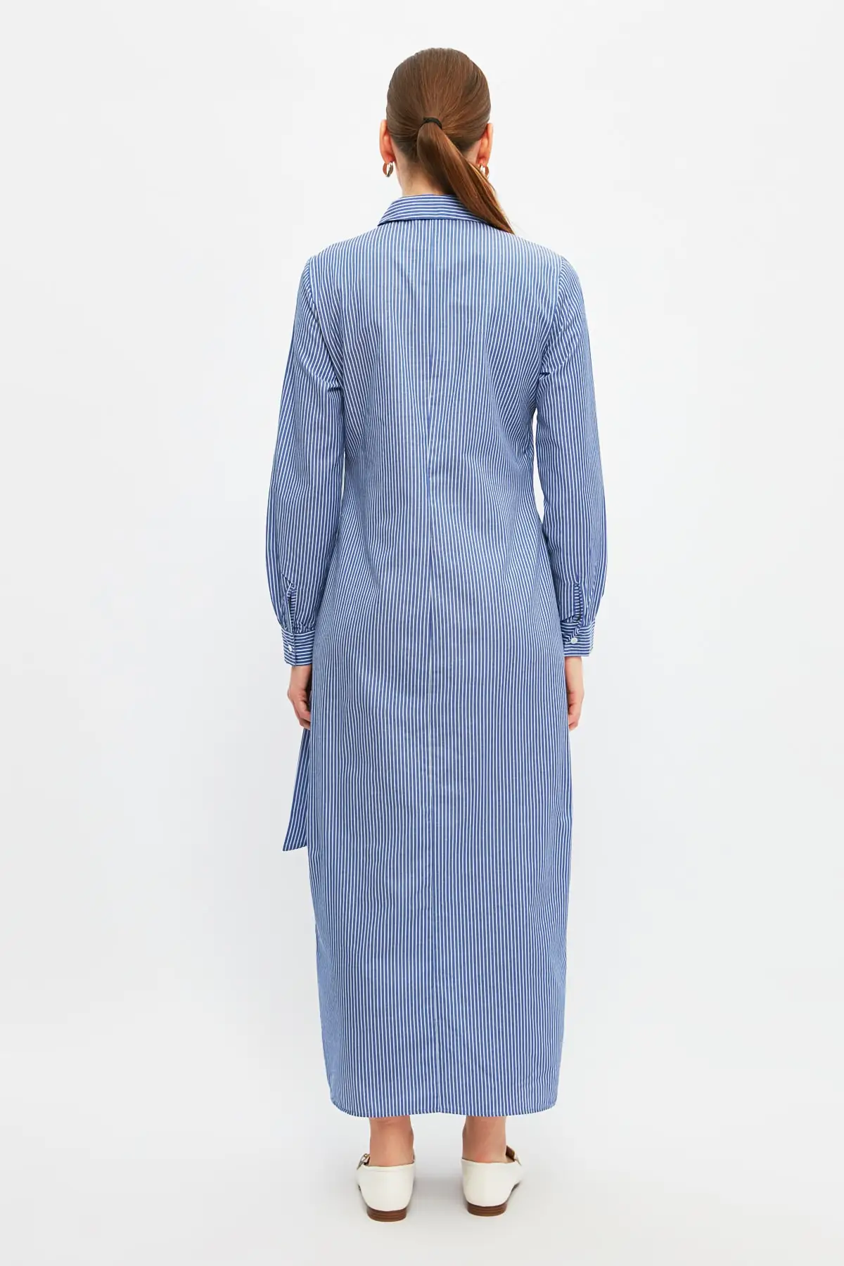 

Trendyol Shirt Collar Belted Dress TCTSS21EL4278