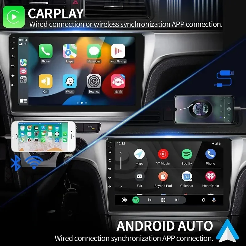 Podofo 2 Din 1+32/2+64 Android Автомобильный радиоприемник Автомобильная стереосистема 9