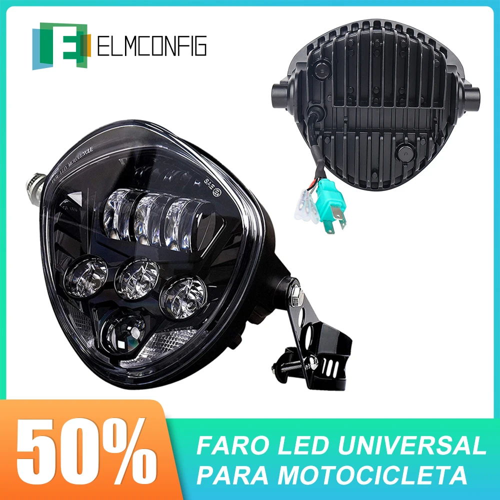 Faro LED Universal para motocicleta, 7 pulgadas, con Clip de soporte, para...