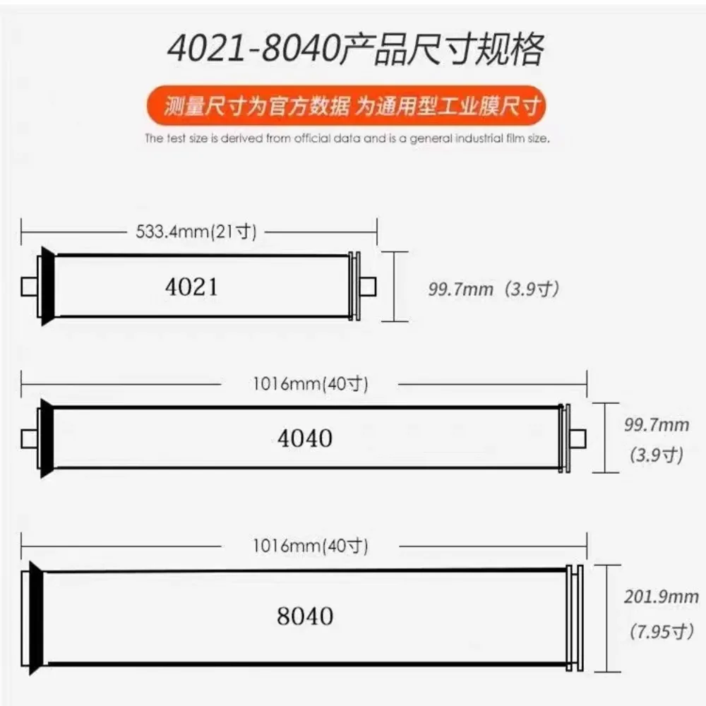 4040 Мембрана обратного осмоса 8040ro для очистки воды обратноосмотическая мембрана