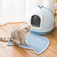 cat litter mat cute pad waterproof double layer cat litter trapping cat litter box mat clean pad pet items accessories for cats