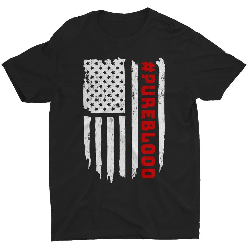 Рубашка pureкрови свободная без прививки с флагами США