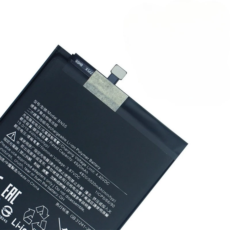 Фото Аккумулятор BN55 для Xiaomi Redmi Note 9S (MIUI), 0 циклов, высокое качество, высокая емкость, сменный, класс А, с инструментами №1