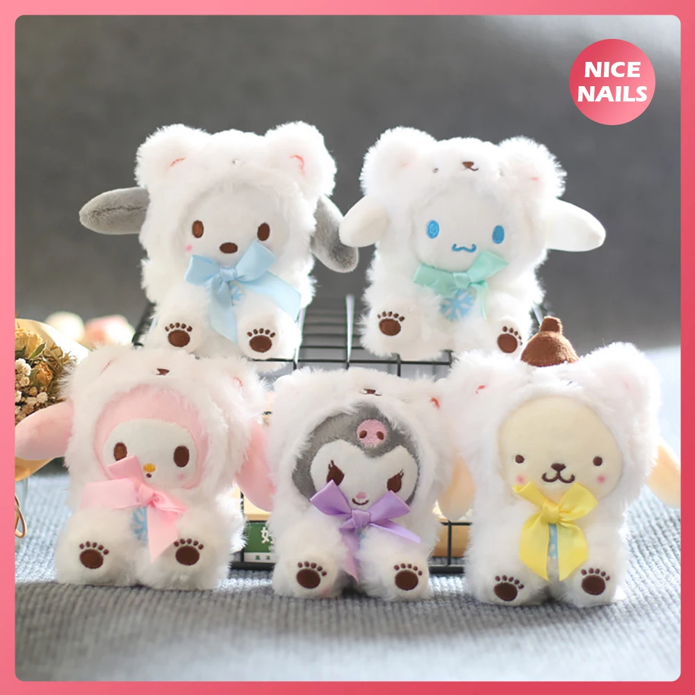 

12 см, телефон Hellokitty Kuromi Mymelody Cinnamoroll, плюшевая подставка, разные стили