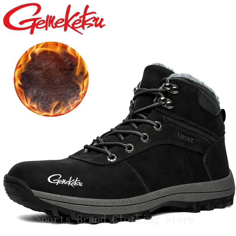 Осенне-зимние плюшевые туристические кроссовки водонепроницаемая и