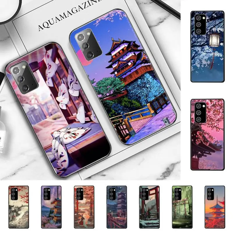 

Japanese Style Art Phone Case for Samsung Note 5 7 8 9 10 20 pro plus lite ultra A21 12 72