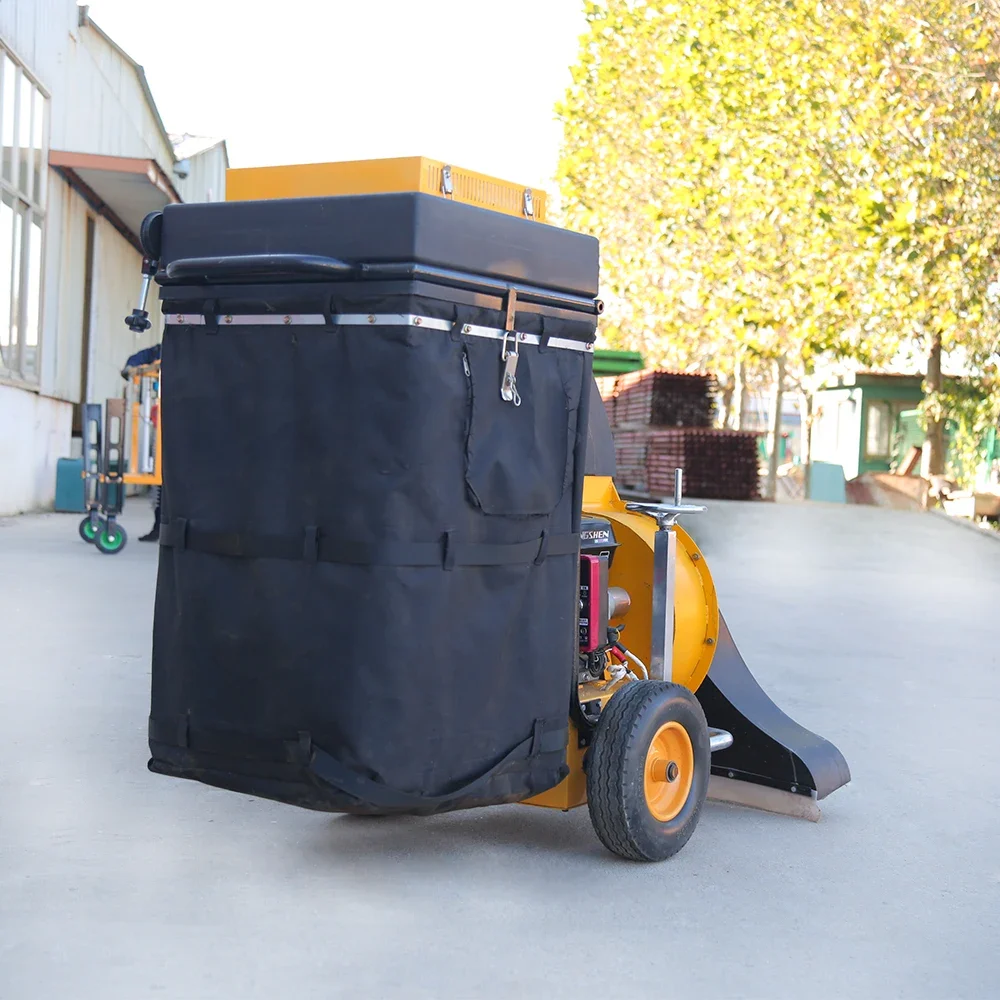 Ручной самоходный пылесос для листьев. Дорожный фен подметальной машины.