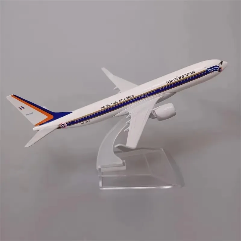 Масштаб 1/400 737 модель самолета из сплава 16 см B737 тайского президентского