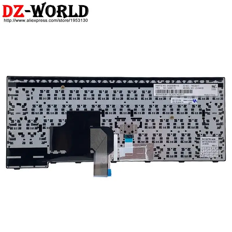 Клавиатура KR Корейская для ноутбука Lenovo Thinkpad E450 E450c E455 E460 E465 E470 E470C E475 04X6133 04X6173 04X6213