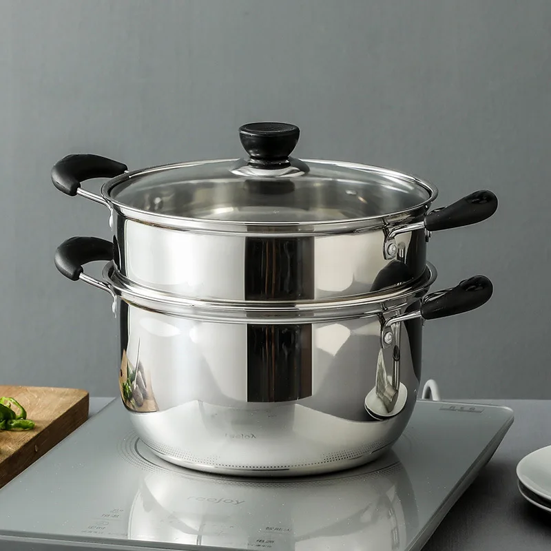 

Бытовая двухслойная утолщенная Пароварка из нержавеющей стали, молочный горшок, суповая кастрюля, специальный горшок для фабрики