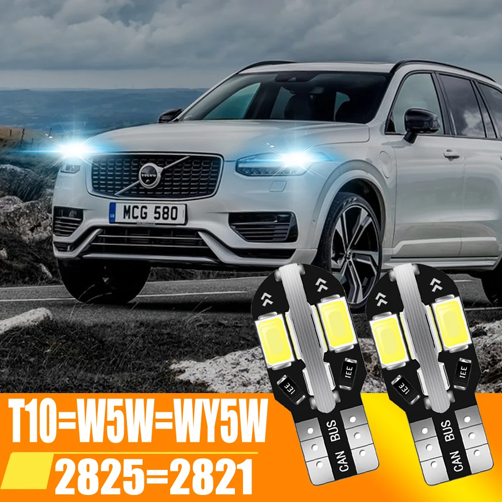 

Суперъярсветодиодный СВЕТОДИОДНЫЕ Лампы Canbus T10 W5W WY5W 2825, без ошибок, Купольные лампы для чтения салона автомобиля, парковочные лампы с клино...