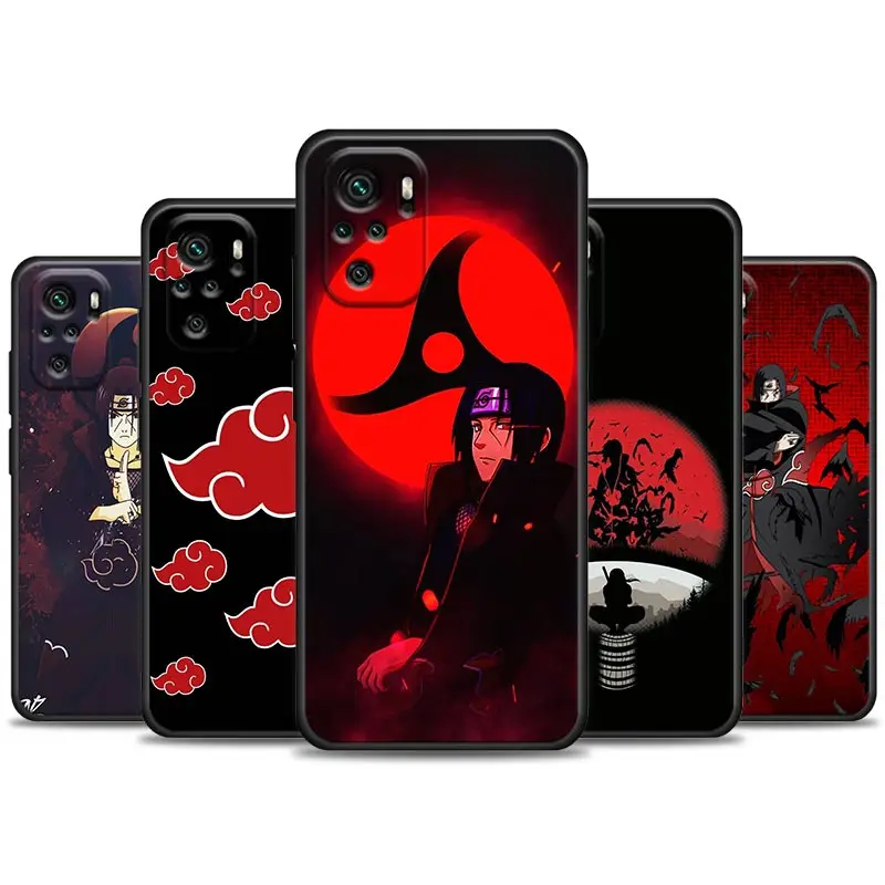 

Naruto Akatsuki Itachi Anime Phone Case For Xiaomi Redmi Note 11 10 9 8 Pro 9S 8A 10S 11S Soft Cover For Red mi 8Pro 10Pro Coque