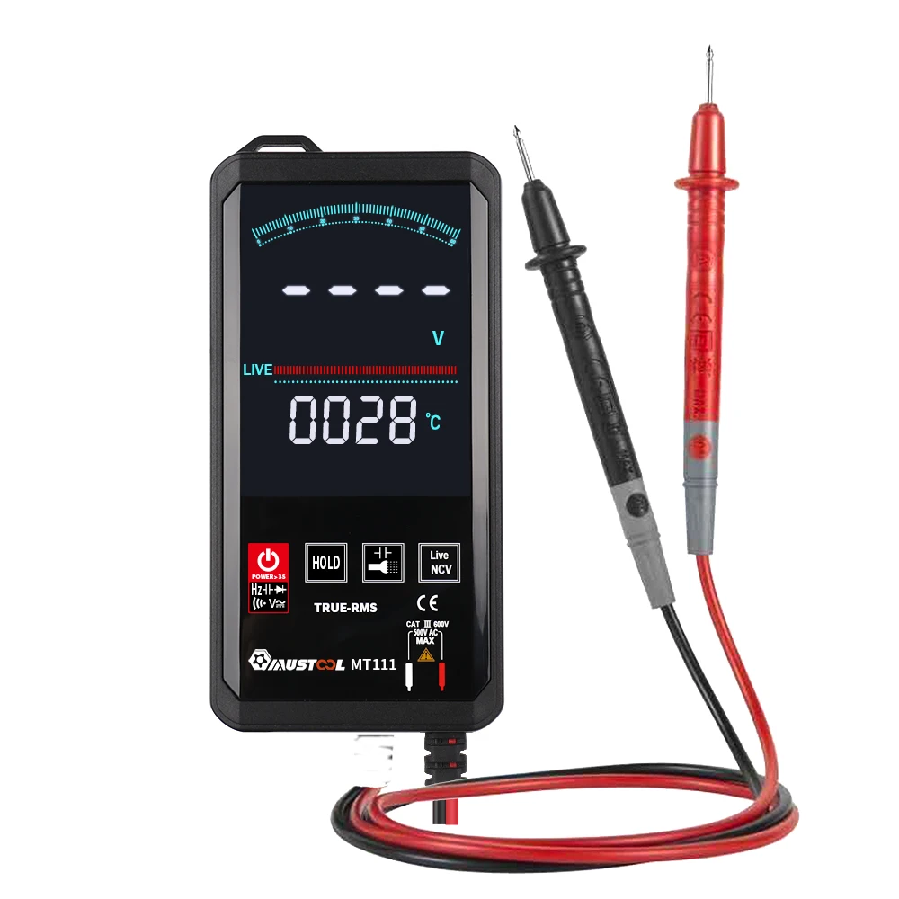 

Digital Multimeter MT111 Smart Tester LCD Display 6000 Digital DC AC Voltage Capacitance Analog Multimetro Electrician Tool