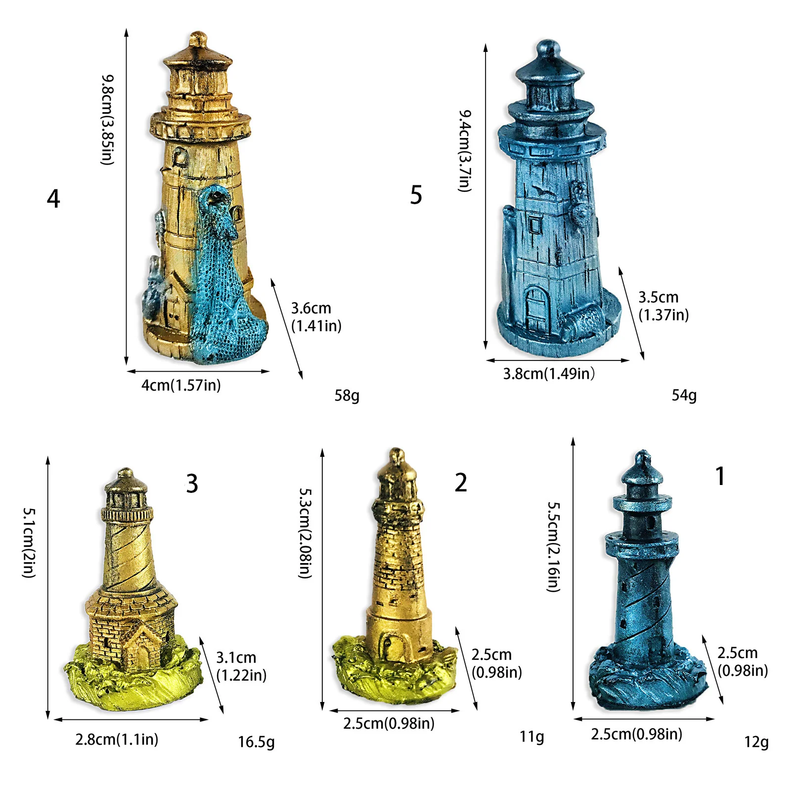 Силиконовая форма в форме маяков 3D для ароматизированных свечей мыла смолы