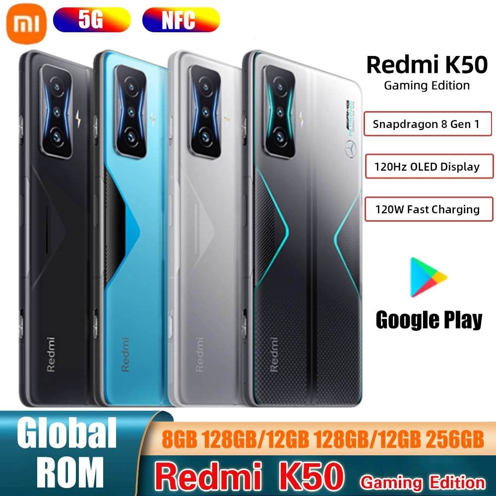 

Global ROM Xiaomi Redmi K50 Gaming Edition Smartphone Snapdragon 8 Gen 1 Octa Core 120Hz 6.67'' OLED Display 120W Fast Charger