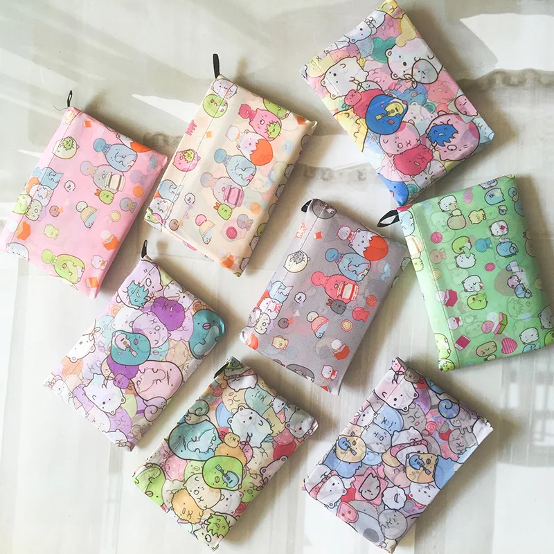 Kawaii Melody Hellokittys аниме Складная Экологически чистая сумка для покупок мультяшный