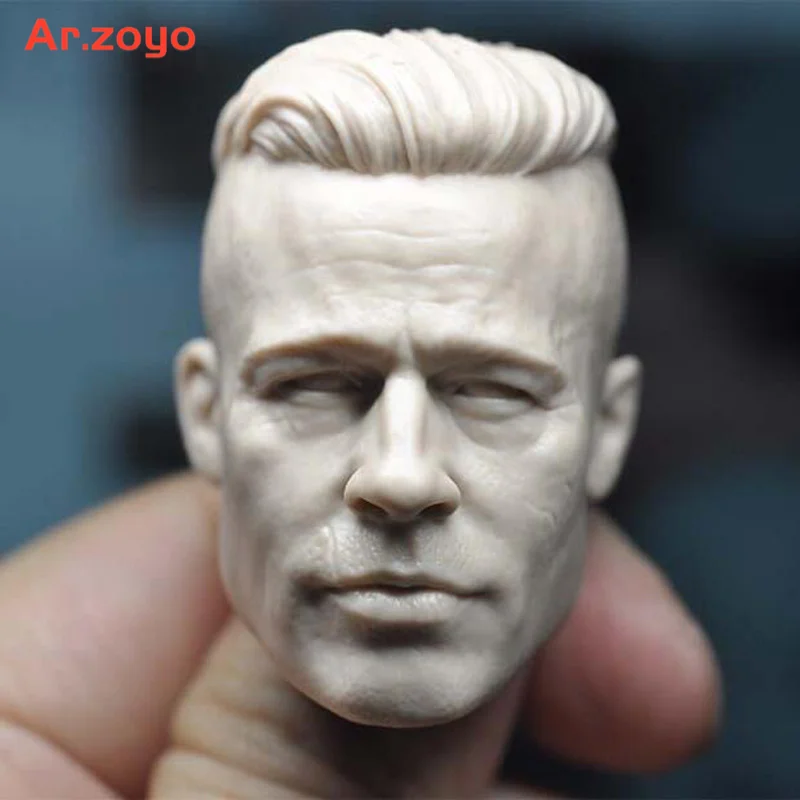 

Неокрашенная голова Mohawk 1/6, Брэд Питт, ярость, резьба, модель, подходит для 12-дюймовых мужских солдат, экшн-фигурки