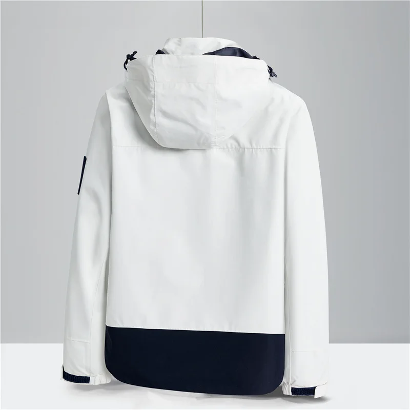 Couple's Three-in-one Color-blocking Waterproof Jacket Outdoor Windproof Detachable Travel Mountaineering Suit  Winter Coat