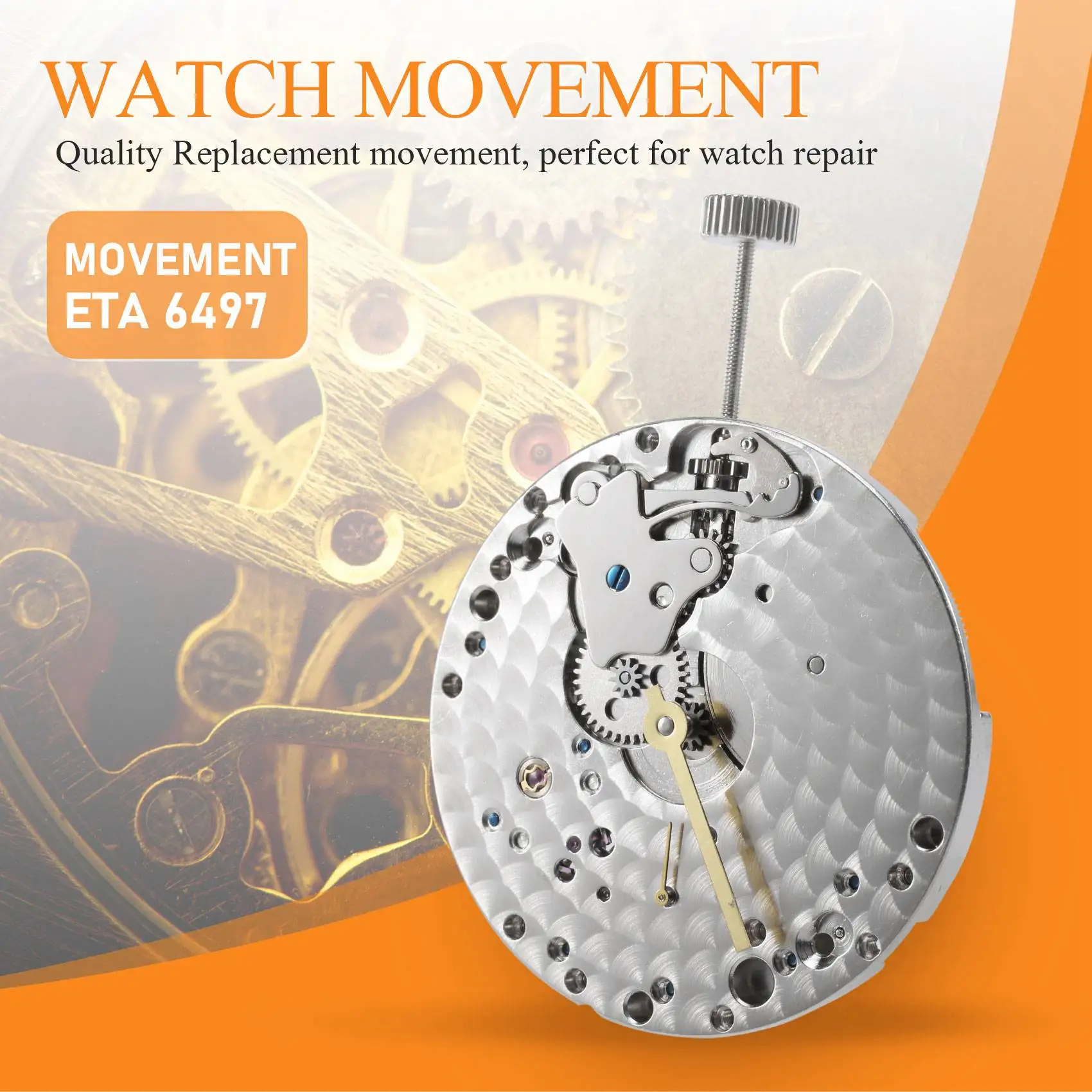 Механический ручной заводной механизм 6497 St36 часов P29 44 мм корпус из нержавеющей