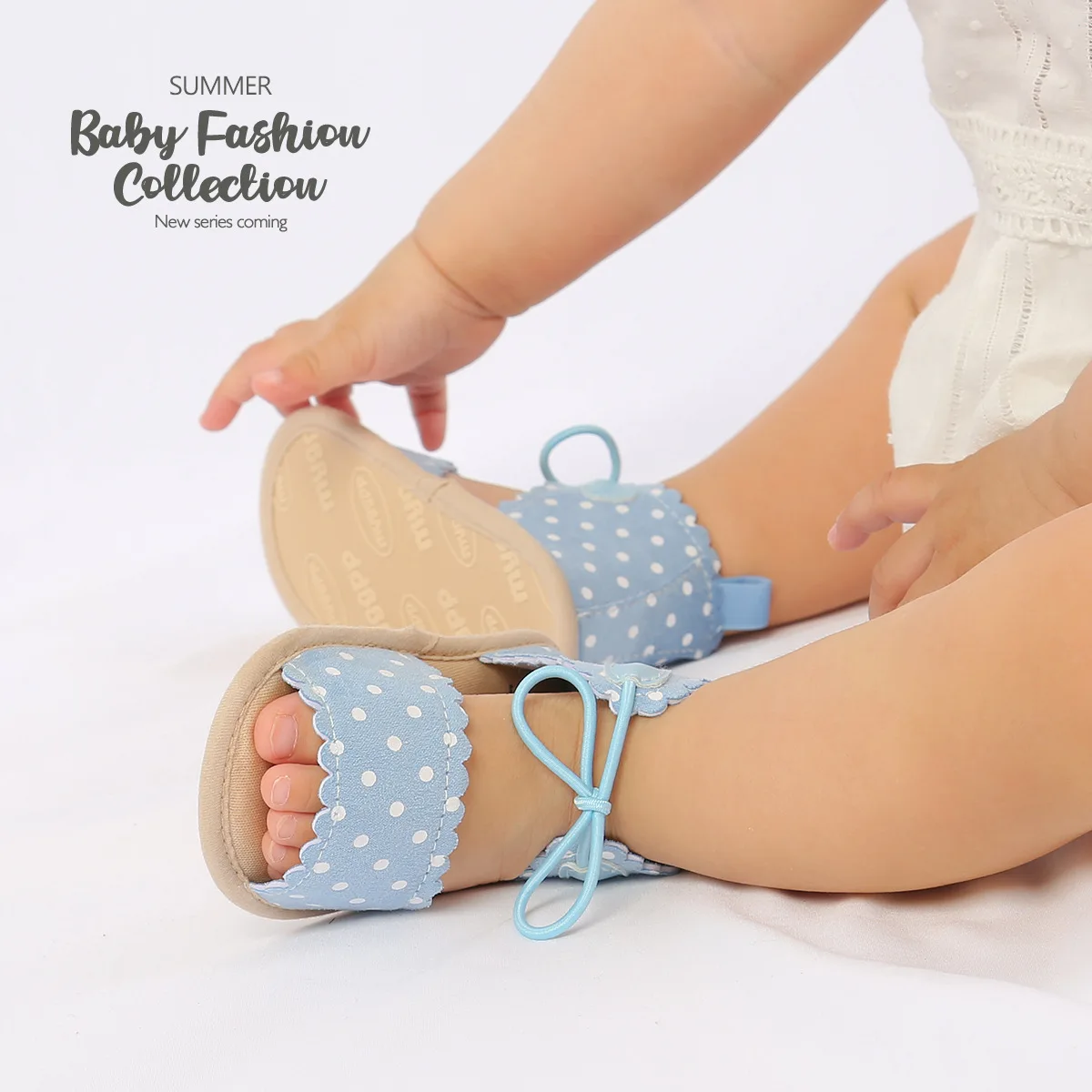 Baby Girls Sandals Anti-Slip Soft Sole Infant Summer Beach Sandals Cute Star Print Shoes Toddler Prewalkers 0-18M