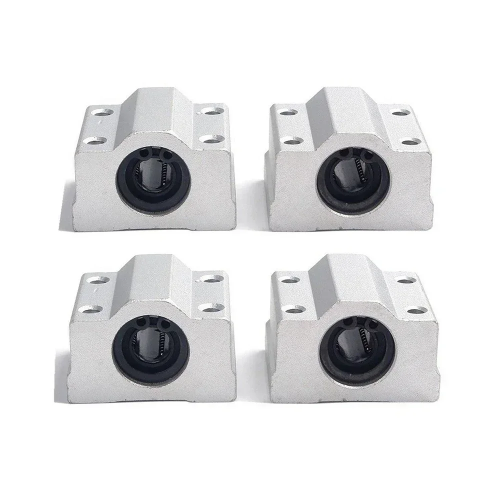 4 шт./лот Bantalan Bola Gerak Linier Blok Geser Втулка SC8UU SCS8UU SC10UU SCS12UU 16UU 20UU 25UU Poros 3D-принтер с ЧПУ