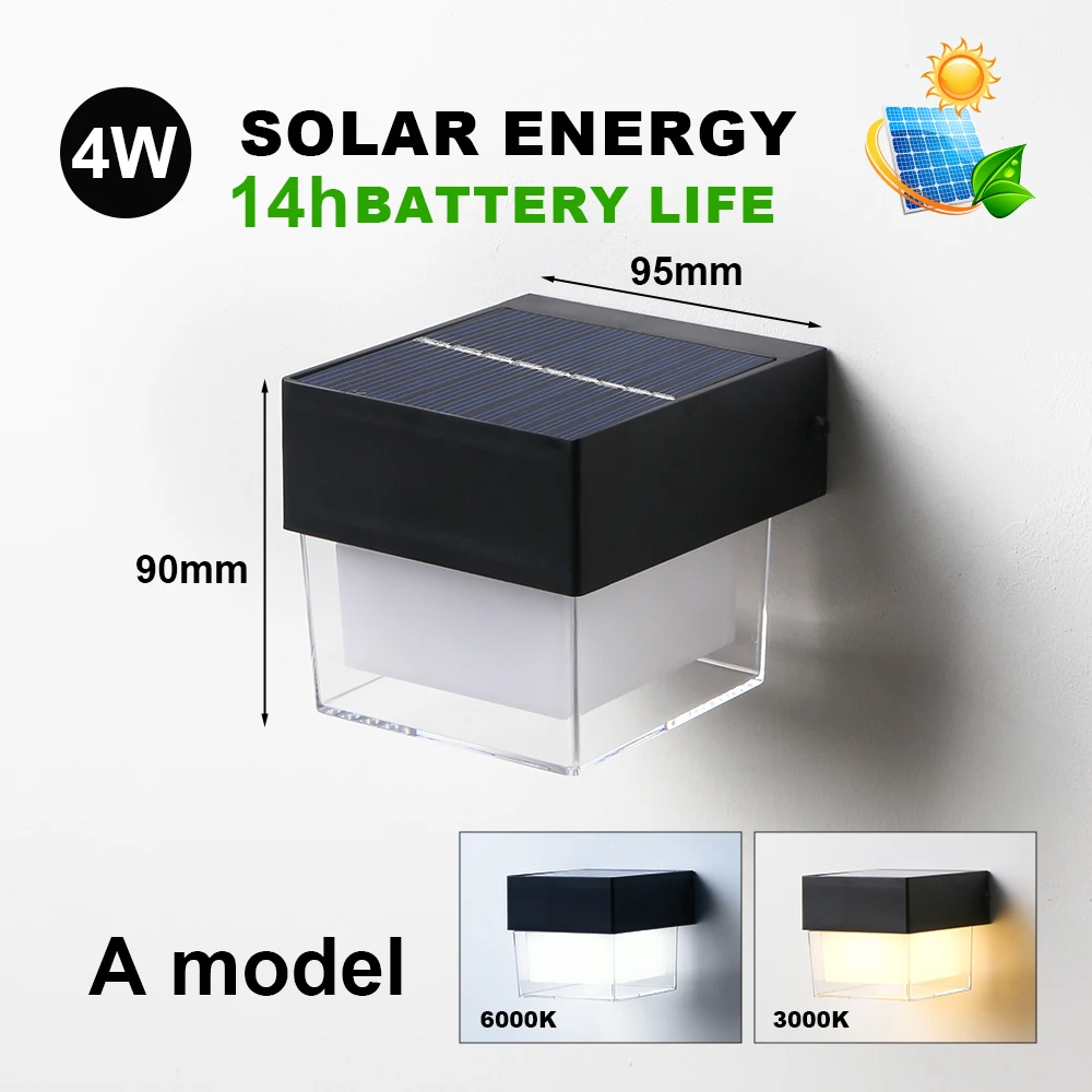 

SEEDIQ Солнечный настенный светильник 4 Вт черный