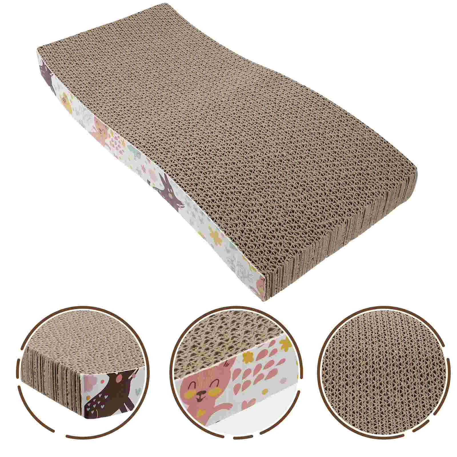 

Cat Scratcher Scratching Pad Toy Pet Toys Scratch Kitten Board Cardboard Interactive Furniture Anti Catnip Corrugated Protector