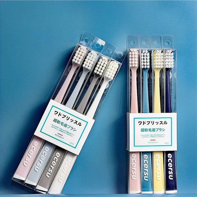 

4 PCS/Lot Soft Bristle Small Head Toothbrush Tooth Brush Portable Travel Eco-friendly Brush Tooth Care Oral Hygiene