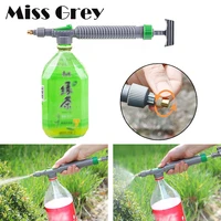 high pressure air pump manual sprayer adjustable drink bottle spray head nozzle garden watering tools water gun plants sprinkler