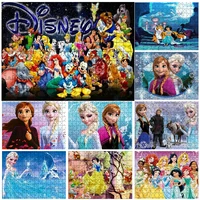 disney characters jigsaw puzzles for adults cartoon princess frozen anna elsa poster education puzzles decompress toys games