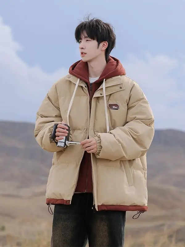 Notarts2024 Новая зимняя мужская одежда. Простая и универсальная свободная теплая