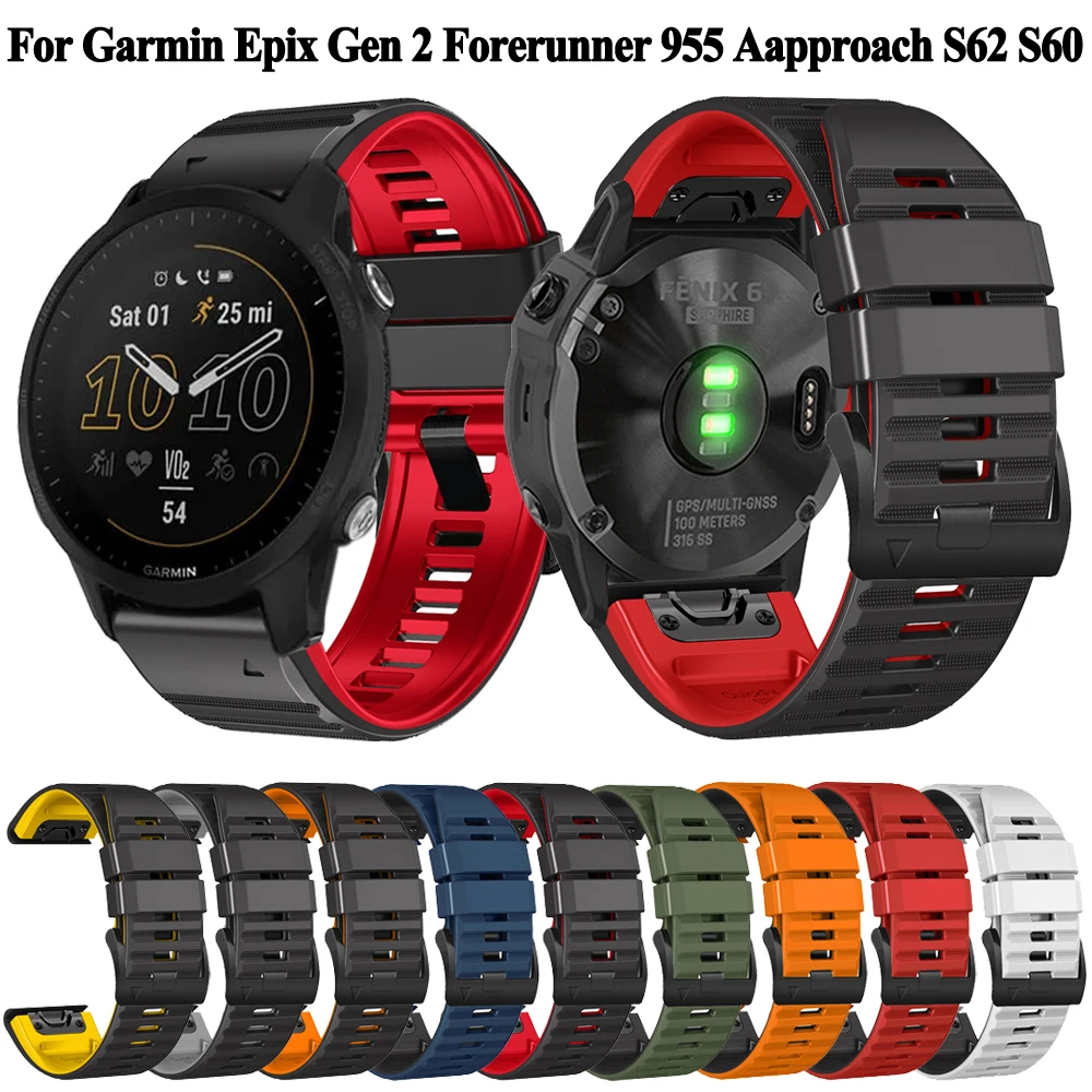 

New QuickFit 22 26mm Smart Watch Band For Garmin Epix Gen 2 Forerunner 955 945 935 Approach s60 s62 G1 Strap Wristband Bracelet