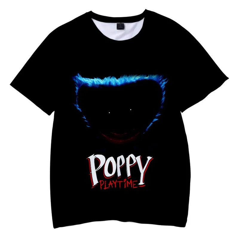 

Children Game Poppy Playtime 3D T-shirt Summer Kids Game Cartoon T Shirts Boys Girls Teens Cartoon Anime Tshirt Children Tees
