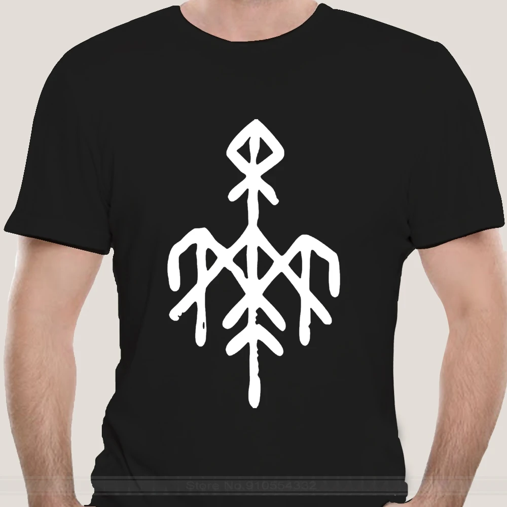 

Wardruna Runaljod - Ragnarok V1 White Black T Shirt Cotton All Sizes S-3Xl brand tee-shirt