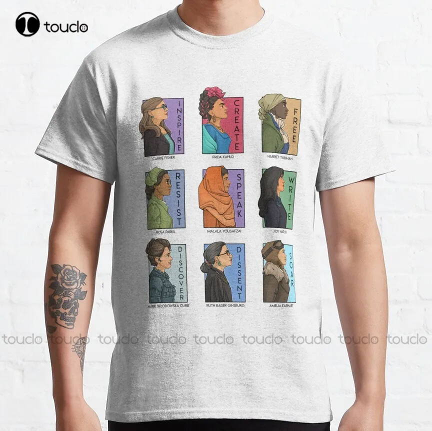 

She Series Real Women - Version 1 Classic T-Shirt Ruth Bader Ginsburg Mens White Tee Shirts Xs-5Xl Oversized Graphic T Shirts