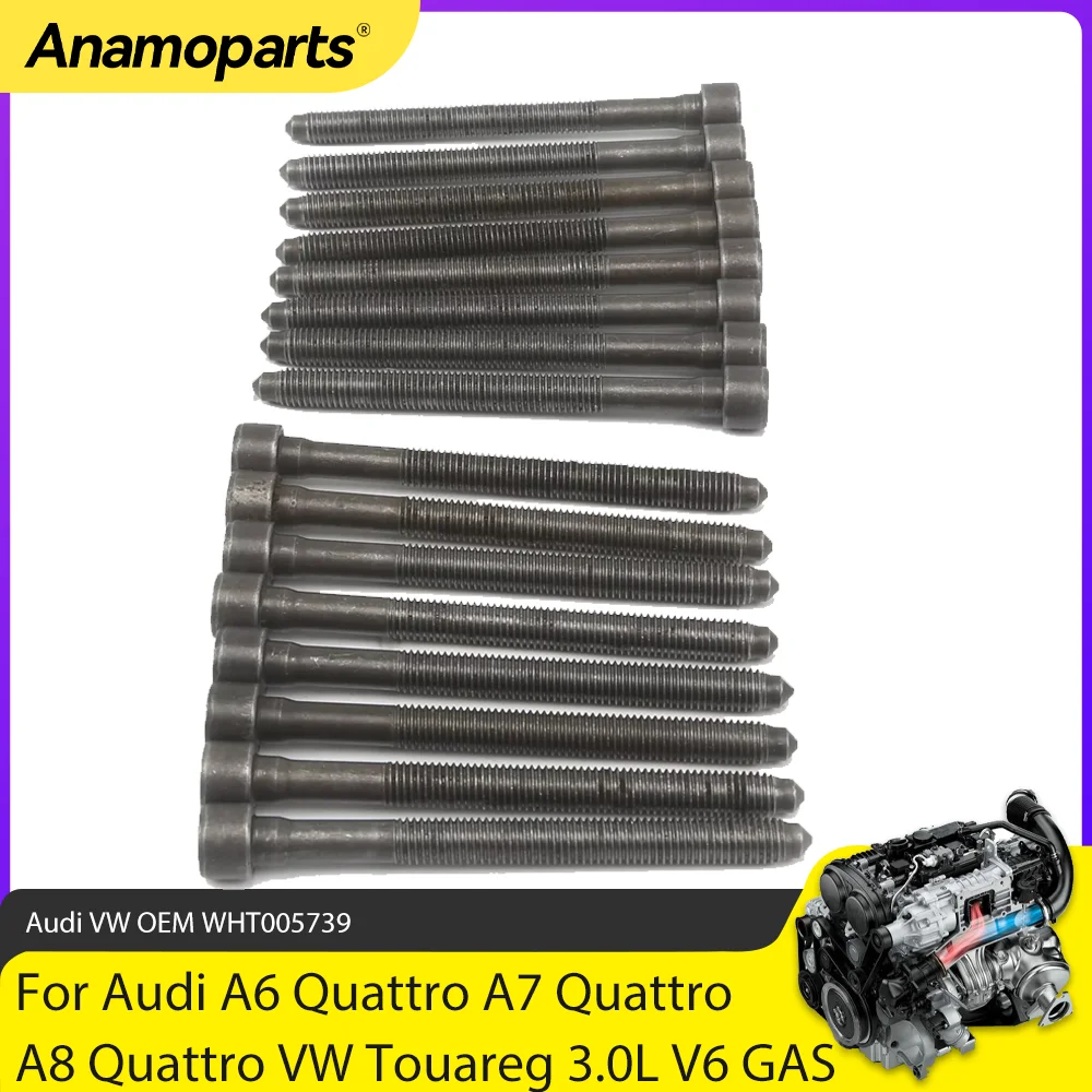 Детали двигателя головка цилиндра болт подходит для 2 8 3 0 L VW Touareg Audi A4 A5 A6 A7 A8 Q5 S5 2.8L