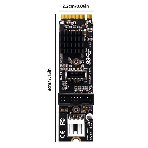 VODOOL Адаптер M.2 M-Key PCIe на USB 3.1
