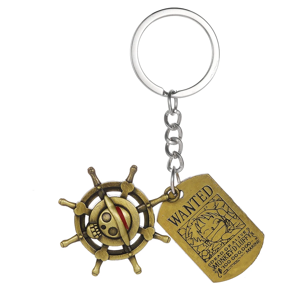 Цельный брелок в стиле аниме Луффи соломенная шляпа и подвеска виде собачьей