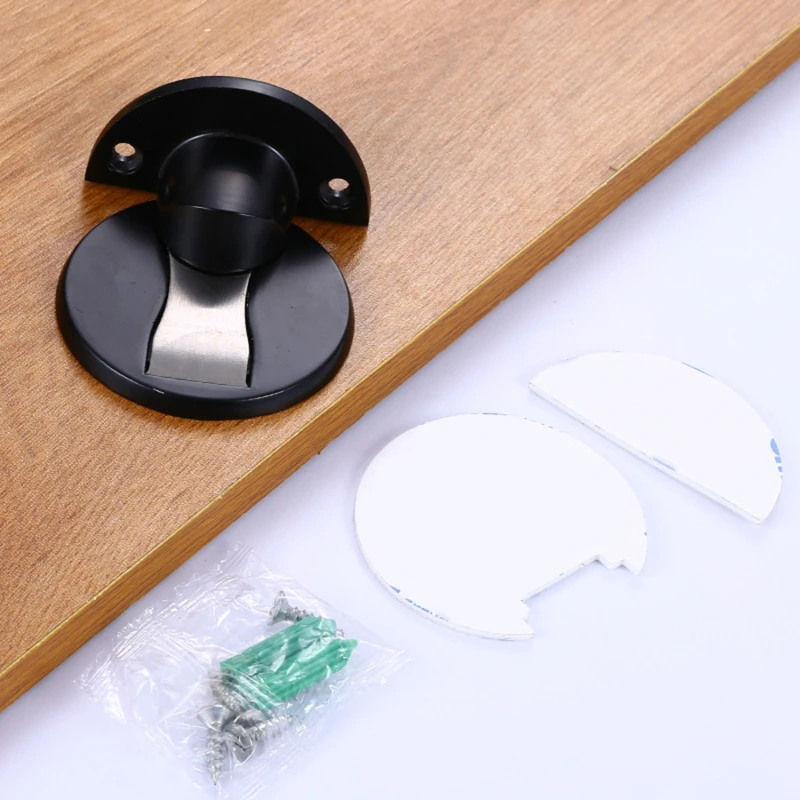 

Невидимая Магнитная дверная пробка из нержавеющей стали, ветрозащитная Механическая самоблокирующаяся дверная ограничитель, дверная проб...