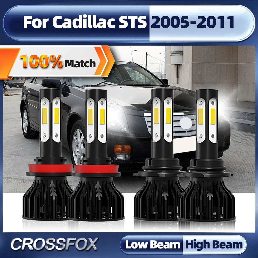 

LED Canbus 240W 40000LM 9005 HB3 H11 LED Headlight Bulbs 6000K Turbo Auto Light For Cadillac STS 2005-2007 2008 2009 2010 2011