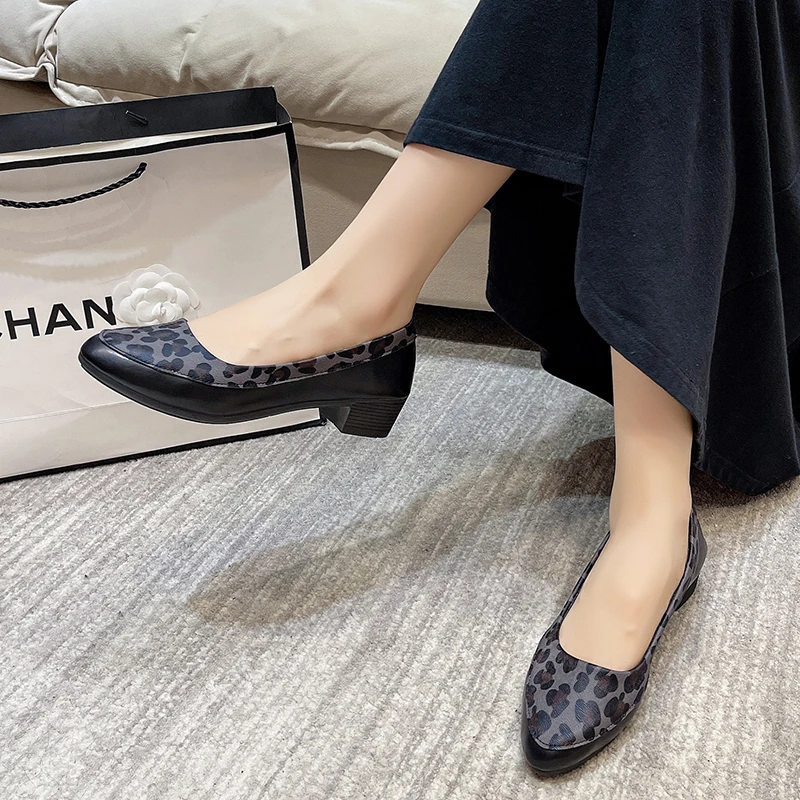 Новинка 2024 осенние модные пикантные женские повседневные туфли без шнуровки с