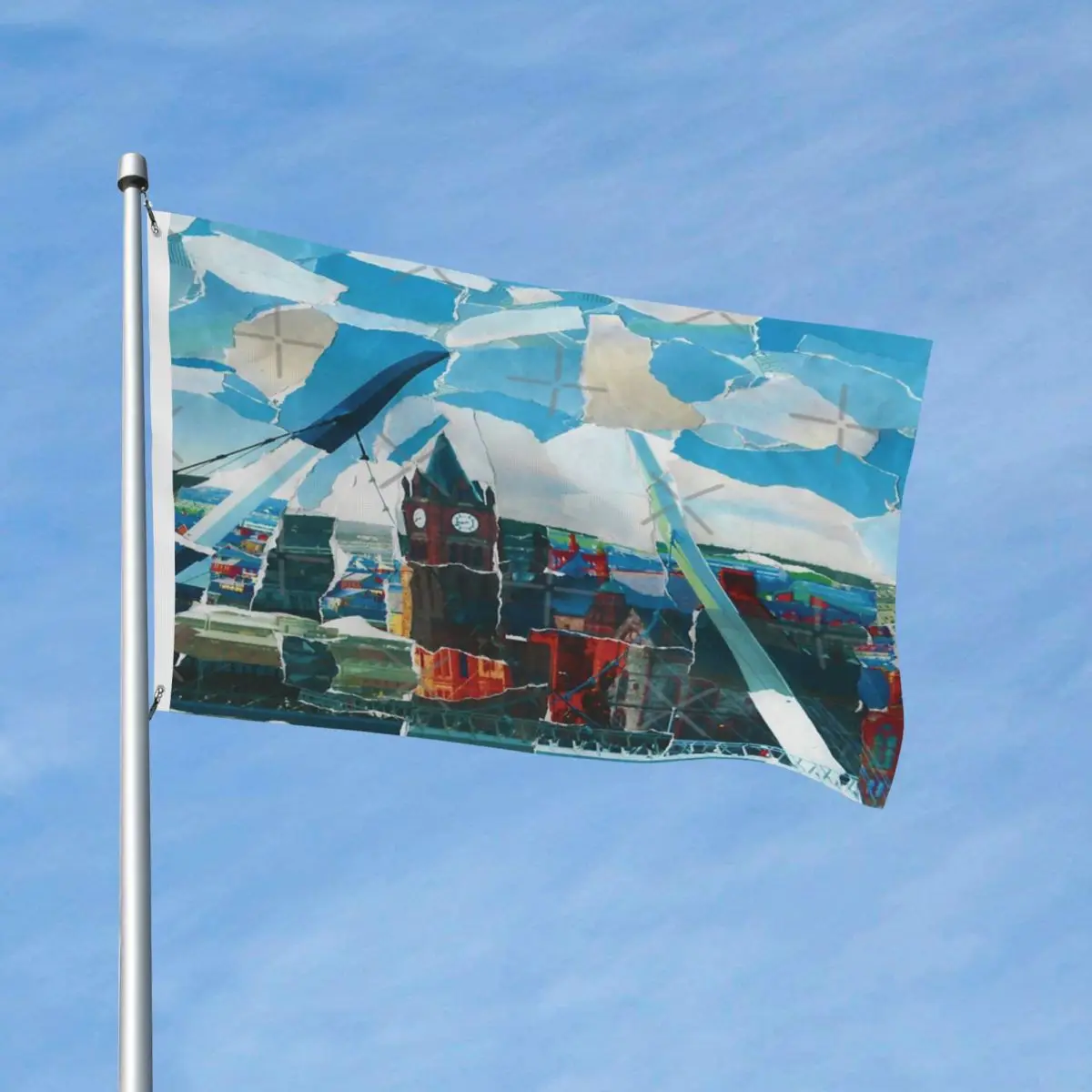 

Derry Peace Bridge Flag Decor Modern Indoor Fade Resistant Lightweight Bright