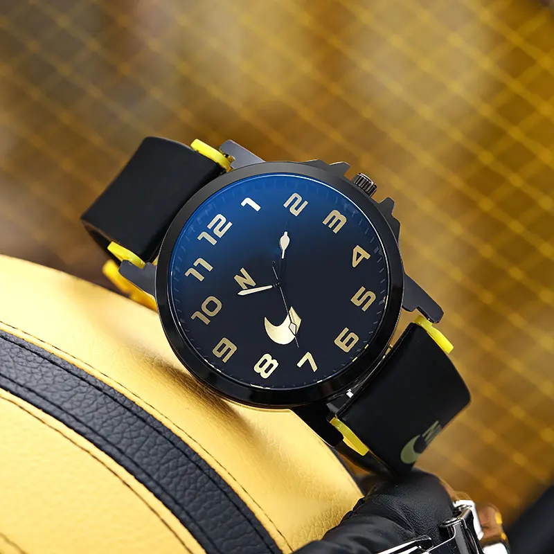

NK Famous Popular Brand Men Quartz Watches Luxury Fashion Casual Men Silicone Belt Watch Men's Wristwatches Relojes Para Hombre