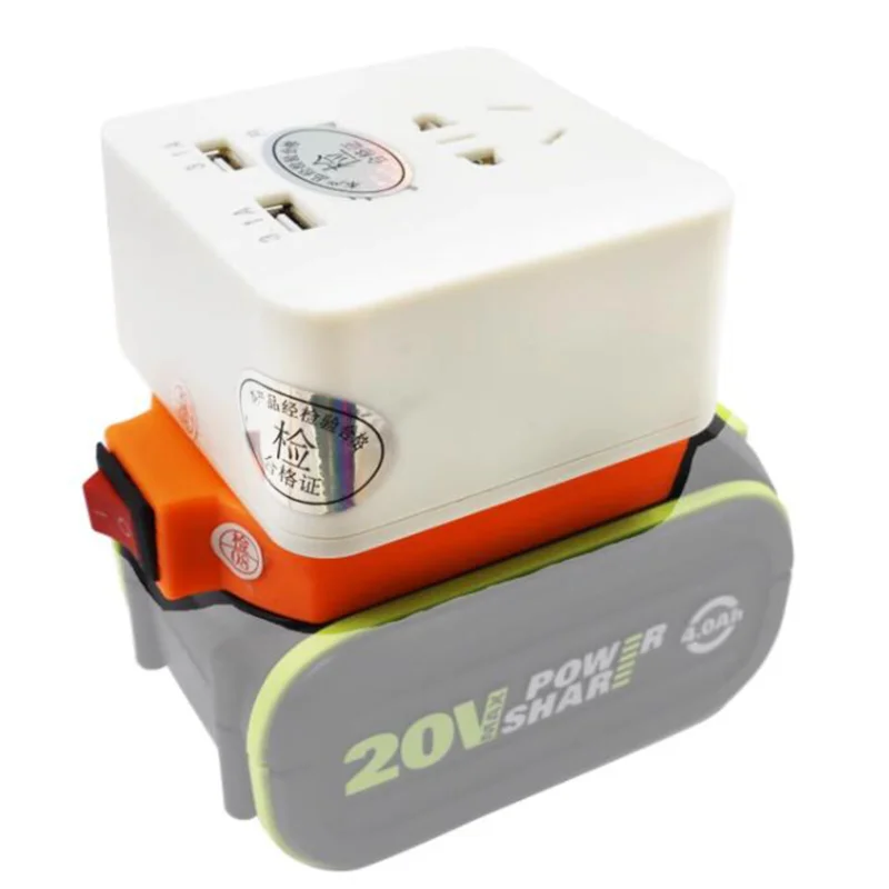 Для Worx Green 14 4 В 18 аккумулятор 60 Вт инвертор мощности 220 USB зарядка компьютера