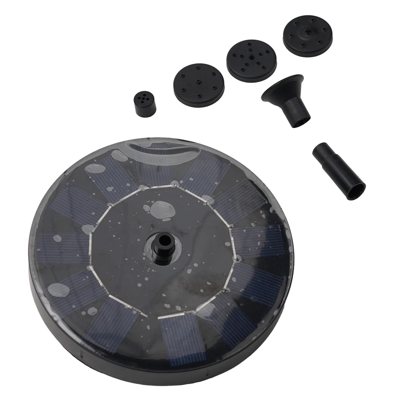 Фонтан на солнечной энергии с плавающим насосом и 6 насадками LEENKEA Солнечная