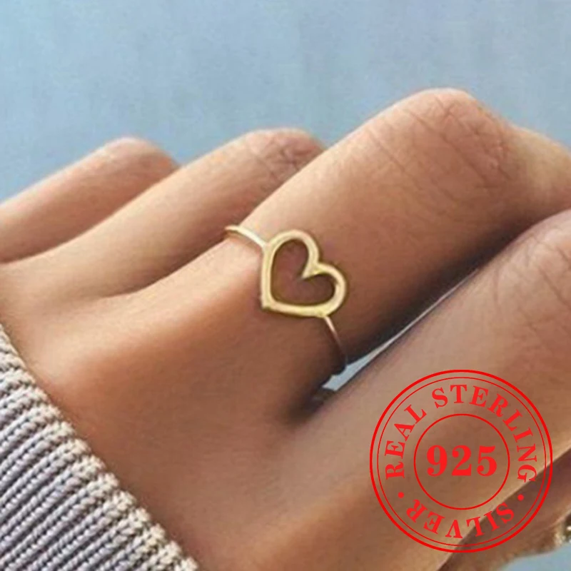 Huitan простые дизайнерские кольца в форме сердца женские глянцевые из