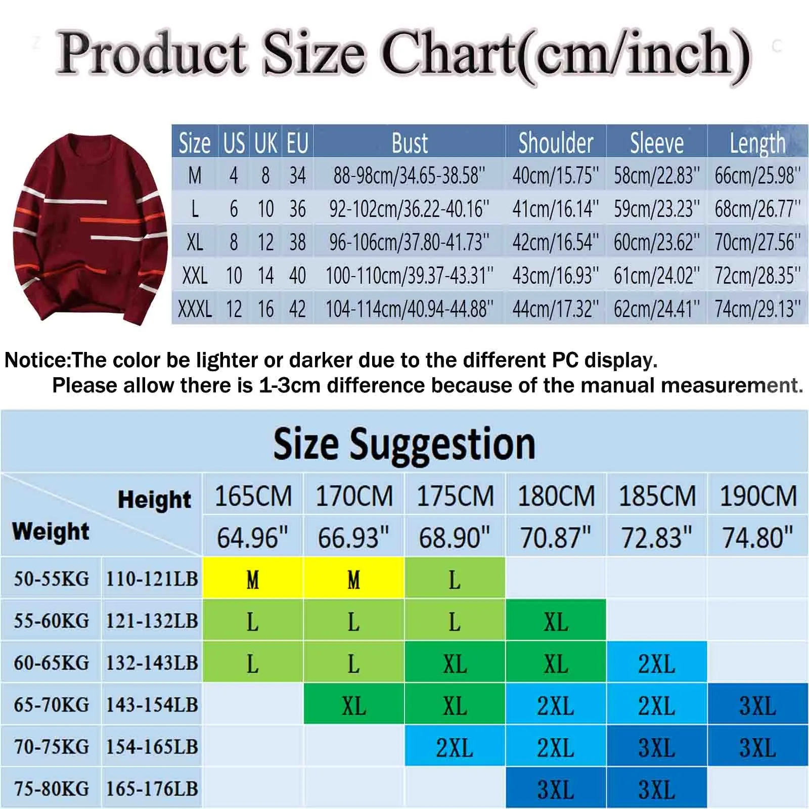 Мужской осенне-зимний шерстяной свитер пуловер с круглым вырезом подходящая ко